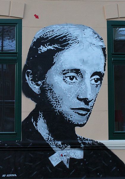 Grafitti von Jef Aerosol am Musilhaus in Klagenfurt Christine Lavant